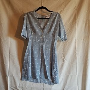 Rouje Matis Dress in Light Blue Print